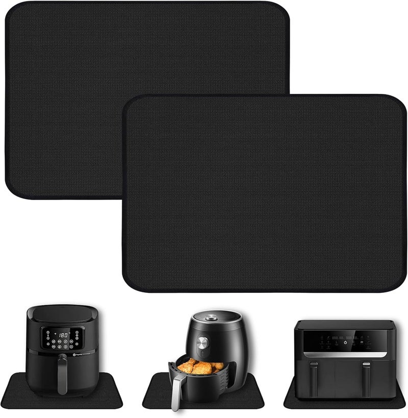 Himake Heat Resistant Mats for Countertop,15x18 in Silicone Heat Resistant Mat for Air Fryer, Fireproof Pad for Coffee Maker,Toaster, Oven, Kitchen Countertop Protector Compatible with Ninja,COSORI, 2PCS - Image 1